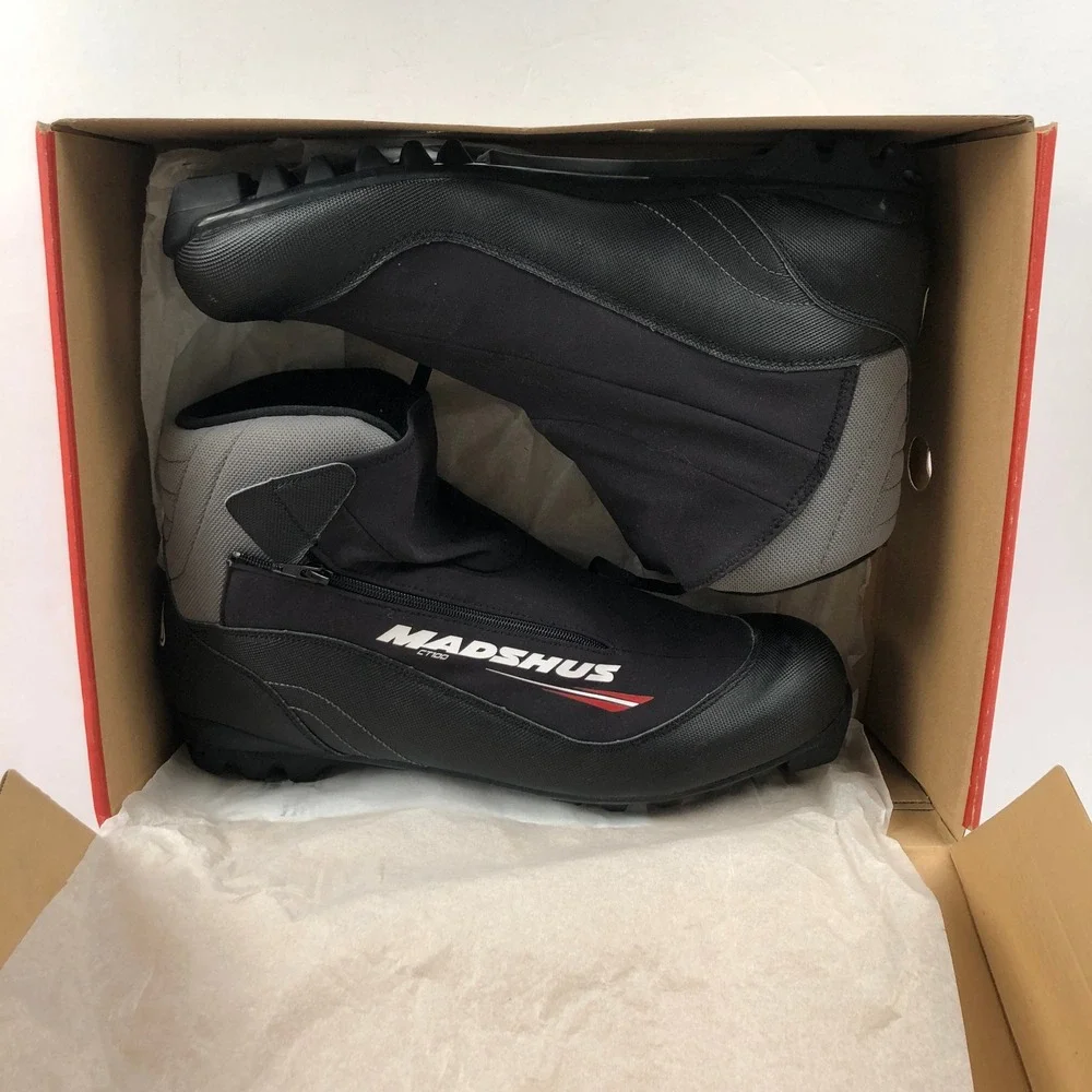 NEW Madshus CT 100 NNN Cross Country Ski Boots Black Men's 13 EUR 48 Black